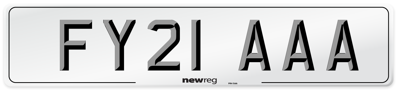 FY21 AAA Number Plate from New Reg